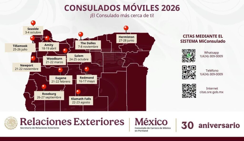 Consulado sobre ruedas portland 2026